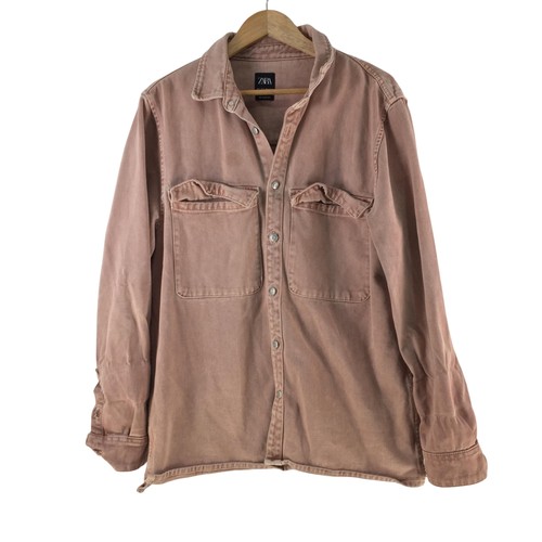 Zara shirt mens pink relaxed - zara,