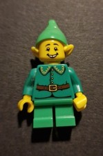LEGO Minifigure Series 11 Christmas Holiday Elf Missing Accessories