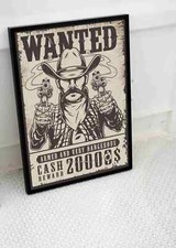 COWBOY WANTED REWARD POSTER WILD WEST AMERICAN FRONTIER PRINT ART A3 A4 SIZE