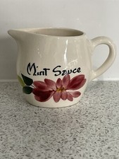 SMALL HAND PAINTED TONI RAYMOND POTTERY MINT SAUCE JUG DEVON