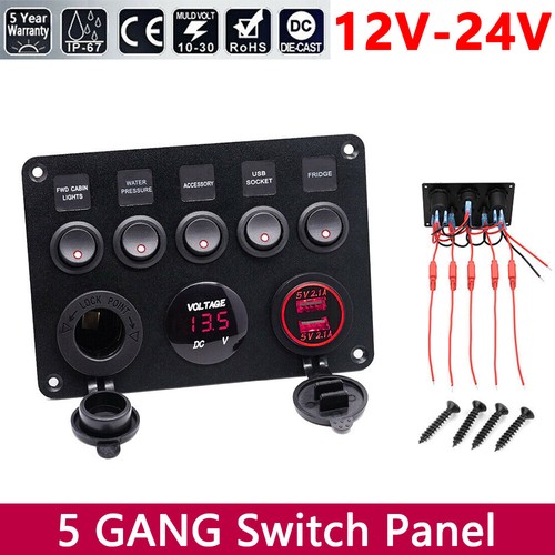 Gang rocker switch - 5,