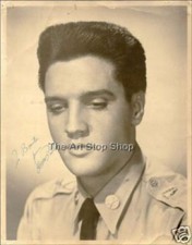 Elvis Presley signed photo