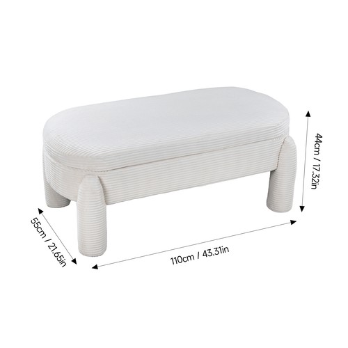 Chesterfield storage ottoman - storage,