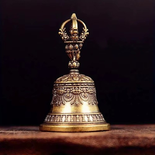 Vintage brass drop bell - vintage,