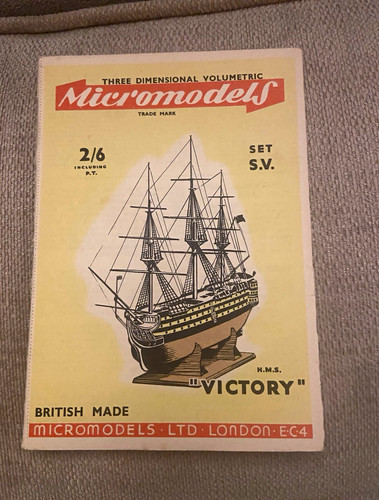 Micromodels vintage paper ship - micromodels,