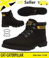 Cat Boys Leather Boots Walking