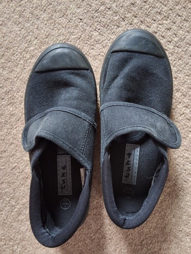 School plimsolls black size - school, 1