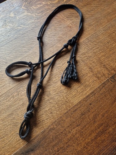Black rope control halter