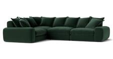 LOAF Wodge LHF Modular sofa in Dark Green Clever Velvet (1708)