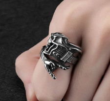 New Unusual Adjustable Unisex Electric Guitar Wrap Round Ring with Victory Sign