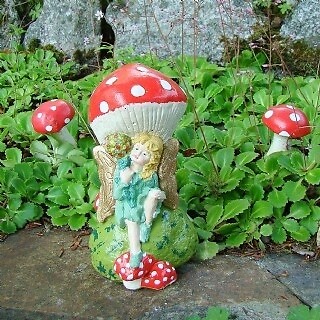 Garden fairy toadstool - fairy,