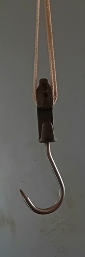 Vintage butchers metal pulley - butchers,
