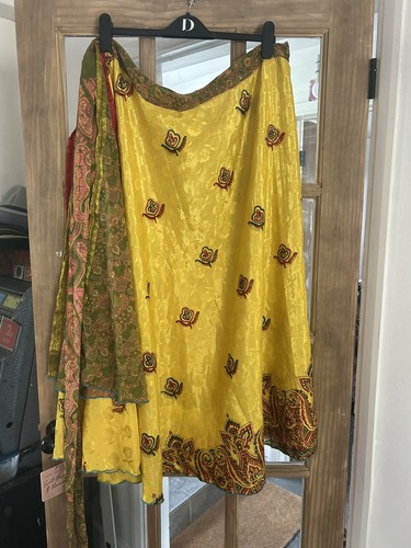 Sari silk wrap - sari, skirt