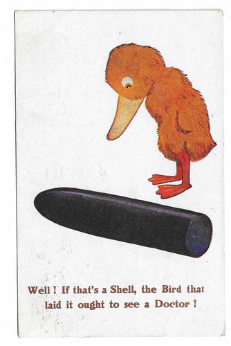 Comic ww1 postcard the bird - comic,