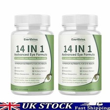 2X Evervision 14 in 1 Advanced Eye Formula  Vision Protection Pill Eye Sup 60pcs