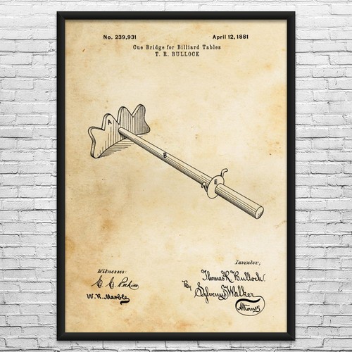 Cue bridge patent wall - bridge,