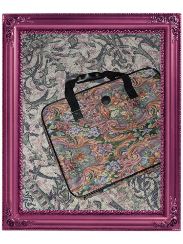 Tapestry vintage suitcase - , bag