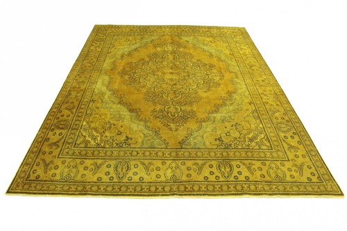 Vintage rug yellow - rug, in