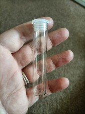 10 Mini glass bottles with pop