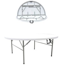 Plastic 4ft Centre Fold Round