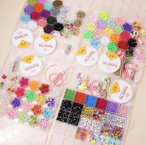 Clay beads for bracelet making - bracelet,