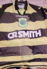 Celtic FC 1996-1997 Away Shirt Umbro Men's Large Bumblebee Vintage 90s Original