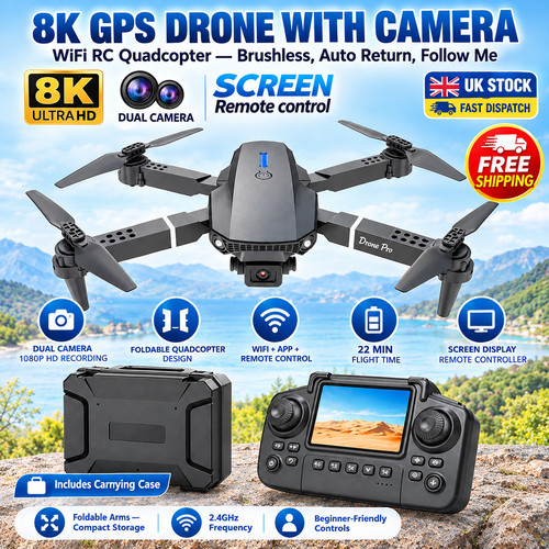 Gps drone with camera - 8k,