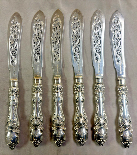Set antique silver plated - 6,