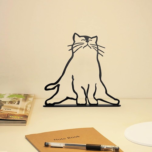 Minimalist cat art sculpture - cat,