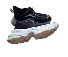 Black  & White Buffalo London lace up Schuh sneakers Shoes-Size 38/UK 5