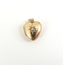 15ct Gold Heart Locket Pearl