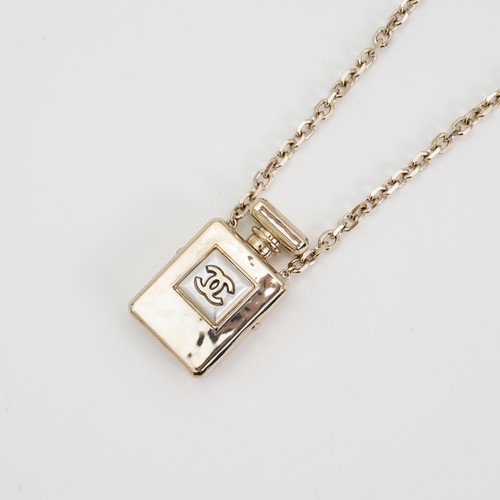 Chanel perfume bottle necklace - chanel,