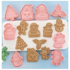 8Pcs/Set Cookie Cutters Baking Cake Decor Moulds Christmas Biscuit Mold DIY Tool