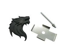 Wolf head front grille - head,