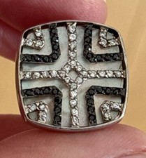 Vintage Sterling Silver 925 Ladies Ring Saxon Cross Size R
