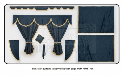 Truck curtains for - for, navy