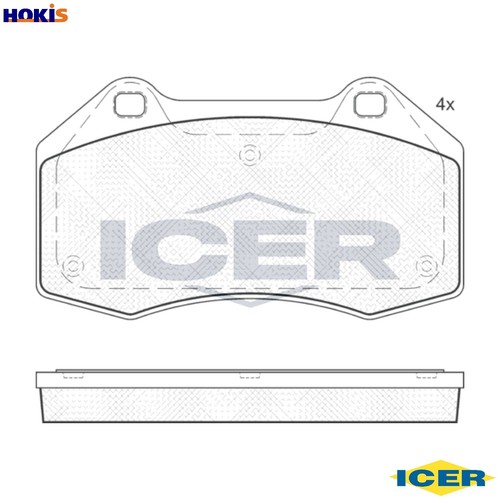 Brake pad set disc - brake,