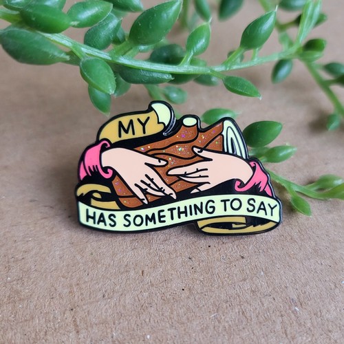 Funny twin peaks pin - twin, badge