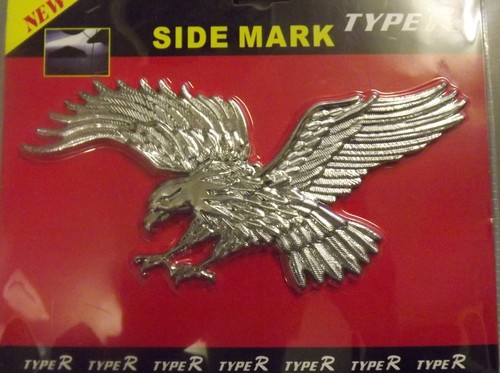 Flying eagle chrome badge - eagle,