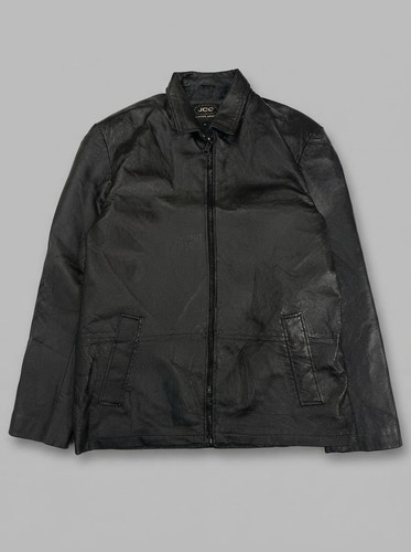 Vintage 90s black real leather - 90s,