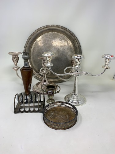 Silver plate tableware lot - silver,