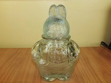 Vintage Clear Glass Bunny Boy