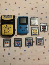 Gameboy Colour Blue with Games Bundle Tested Working