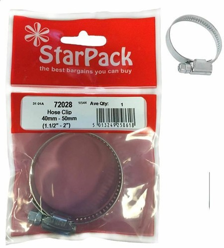 Hose clip 40mm 50mm jubilee - 40mm-50mm,