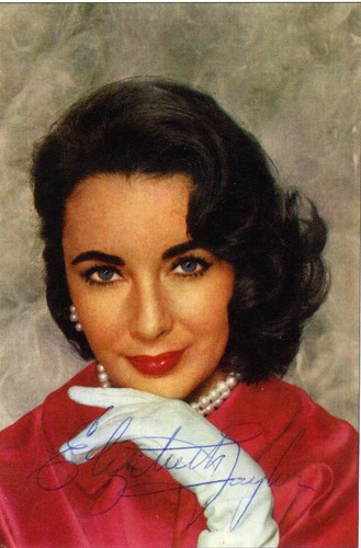 Elizabeth taylor autographed - elizabeth,