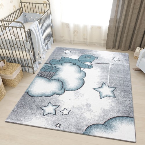Kids rugs grey - grey, blue