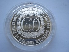 1981 Silver Proof medal Charles & Diana wedding Birmingham Mint