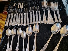 silver plated cutlery set 36 peices no box unused 
