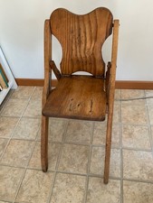 ANTIQUE FOLDING OAK TINY TOT