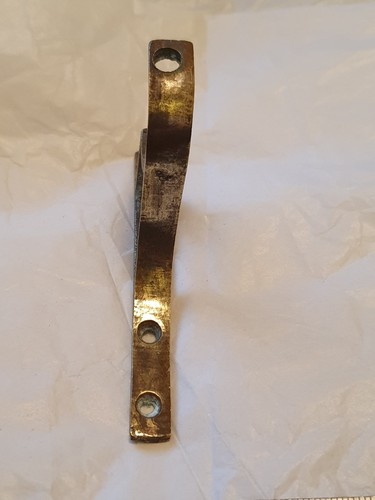 Victorian brass curtain pole - brass,